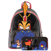 Loungefly Disney Jafar Villains Scene Mini Backpack Wallet Set