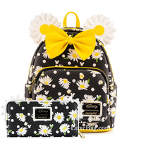 Loungefly Disney Minnie Daisies Mini Backpack Wallet Set