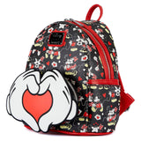 Loungefly Disney Mickey Minnie Heart Hands Mini Backpack