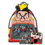 Loungefly Disney Villains Scene Queen of Hearts Mini Backpack Wallet Set