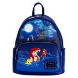 Loungefly Disney The Little Mermaid Ariel Fireworks Mini Backpack Wallet Set