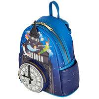 Loungefly Disney Peter Pan Glow Clock Mini Backpack Wallet Set