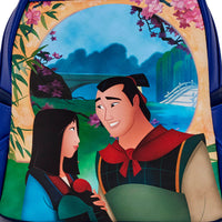 Loungefly Disney Mulan Castle Light Up Mini Backpack Wallet Set