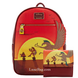 Loungefly Disney Hercules 25th Anniversary Sunset Mini Backpack Wallet Set