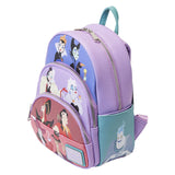 Loungefly Disney Villains Color Block Triple Pocket Mini Backpack