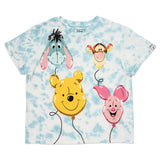 Loungefly Disney Winnie The Pooh & Friends Balloons Crop Blue Tee