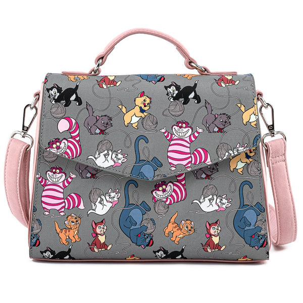Loungefly Disney Cats Faux Leather Crossbody Bag and Wallet  display picture 1