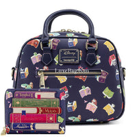 Loungefly Disney Princess Books Crossbody Bag and Wallet Set
