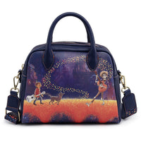 Loungefly Disney Pixar Coco Marigold Bridge Crossbody Bag Wallet Set