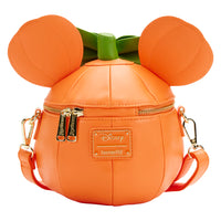 Loungefly Disney Glow Face Pumpkin Minnie Figural Crossbody Bag