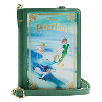 Loungefly Disney Peter Pan Book Convertible Crossbody/Backpack Wallet Set