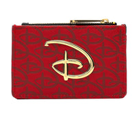 Loungefly Disney Red/Black D logo Crossbody Bag and Cardholder Set