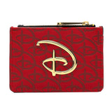 Loungefly Disney Red/Black D logo Cardholder/Coin Purse
