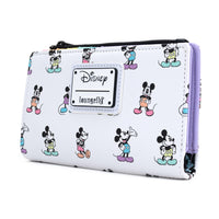 Loungefly Disney Mickey Mouse Pastel Poses Faux Leather Wallet