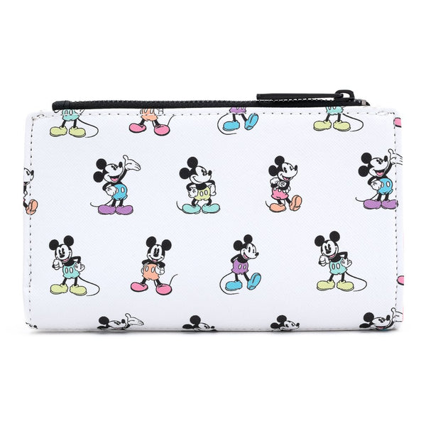 Loungefly Disney Mickey Mouse Pastel Poses Faux Leather Wallet