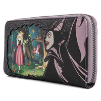 Loungefly Disney Villains Scene Maleficent Sleeping Beauty Mini Backpack Wallet Set