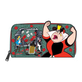Loungefly Disney Villains Scene Queen of Hearts Mini Backpack Wallet Set