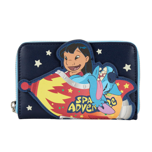 Loungefly Disney Lilo and Stitch Space Adventure Zip Around Wallet