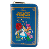 Loungefly Disney Alice in Wonderland Book Zip Around Wallet