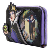Loungefly Disney Villains Scene Evil Queen Apple Mini Backpack Wallet Set