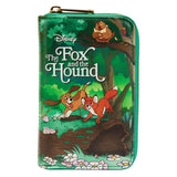 Loungefly Disney The Fox and the Hound Book Zip Around Wallet