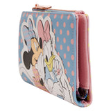Loungefly Disney Minnie and Daisy Pastel Polka Dot Flap Wallet