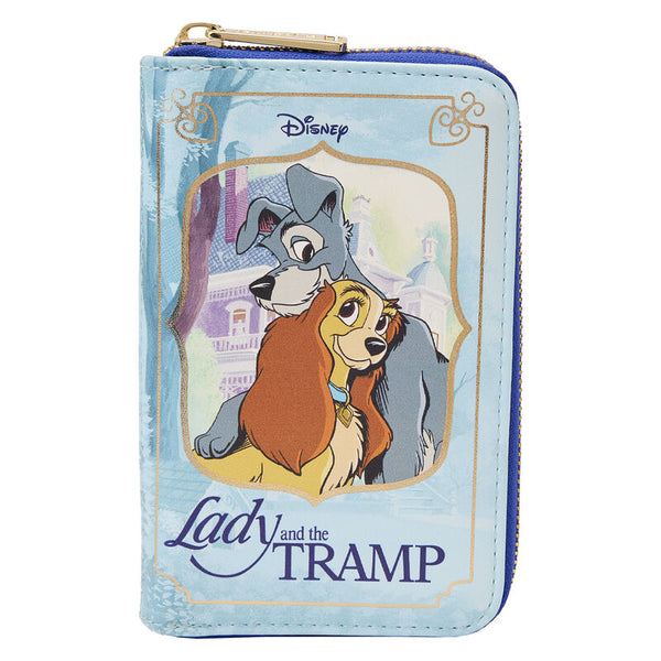 Loungefly Disney Lady and the Tramp Book Zip Around Wallet