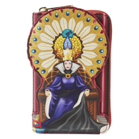 Loungefly Disney Snow White Evil Queen Throne Zip Around Wallet