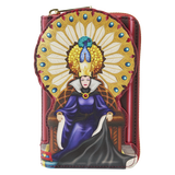 Loungefly Disney Snow White Evil Queen Throne Zip Around Wallet