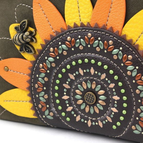 Chala Garden Collection Sunflower Criss Crossbody Bag (12 x 7.5) – LuxeBag
