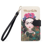 Frida Kahlo Cartoon Collection Cellphone Case with Wrislet