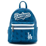 Loungefly MLB LA Dodgers Blue All Over Print Mini Backpack