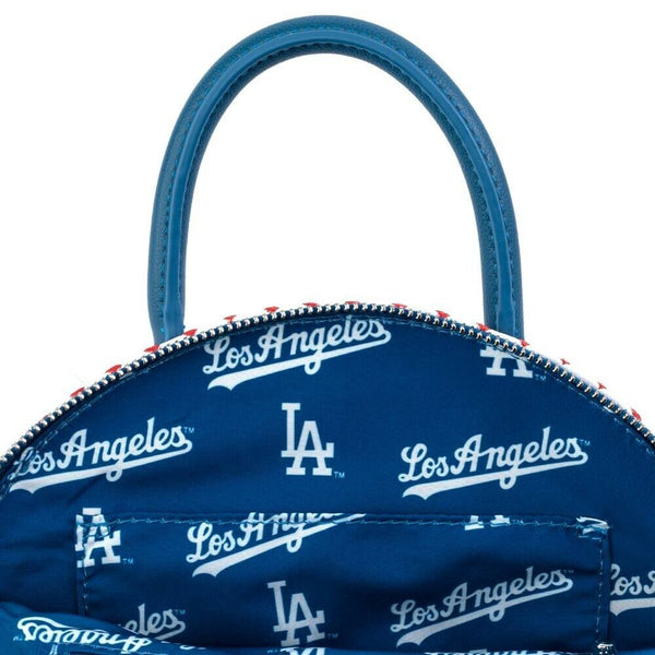 LOUNGEFLY MLB LA Los Angeles Dodgers Seam Stitch Crossbody bag
