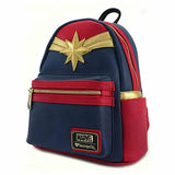 Loungefly Captain Marvel Red Suit Faux Leather Mini Backpack