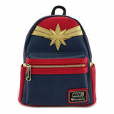 Loungefly Captain Marvel Red Suit Faux Leather Mini Backpack
