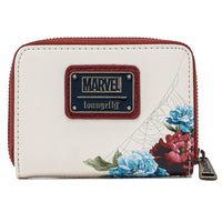 Loungefly Marvel Spiderman Floral Zip Around Wallet