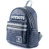 Loungefly Sports NFL Dallas Cowboy Logo Mini Backpack Wallet Set