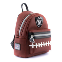 Loungefly Sports NFL Las Vegas Raiders Pigskin Logo Mini Backpack