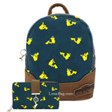 Loungefly Pokemon Detective Pikachu Mini Backpack and Wallet Set