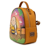 Loungefly Peanuts Charlie and Snoopy Sunset Mini Backpack Wallet Set