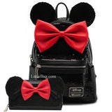 Loungefly Disney Minnie Mouse Sequin Mini Backpack Wallet Set