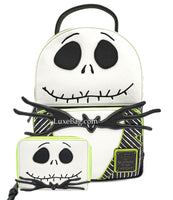 Loungefly Disney The Nightmare Before Christmas Jack Mini Backpack Wallet Set