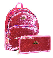 Loungefly Disney Sleeping Beauty Sequined Mini Backpack and Wallet Set