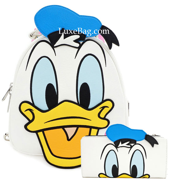donald duck mini backpack Loungefly Disney Donald and Daisy Duck Mini Backpack and Wallet Set – LuxeBag