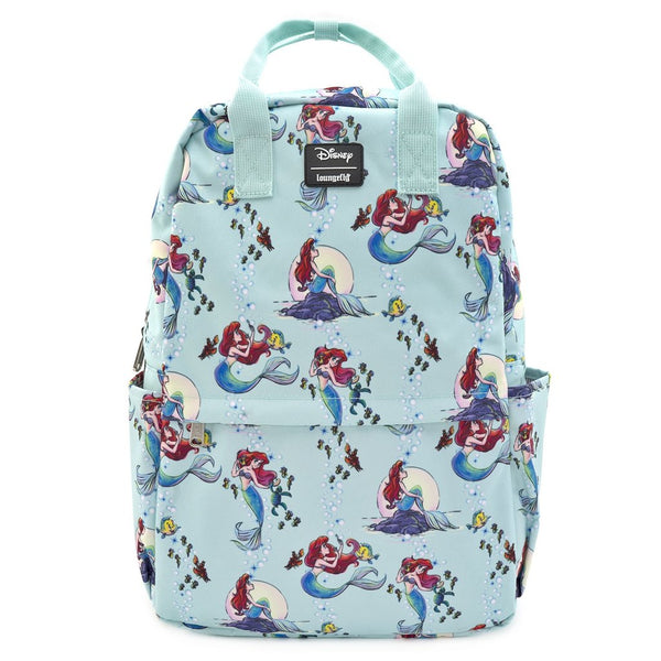 Loungefly Disney Little Mermaid Ariel Square Nylon Regular Backpack