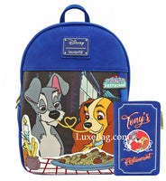Loungefly Disney The Lady and The Tramp Mini Backpack and Wallet Set