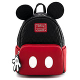 Loungefly Disney Mickey Mouse Quilted Oh Boy Mini Backpack and Wallet Set