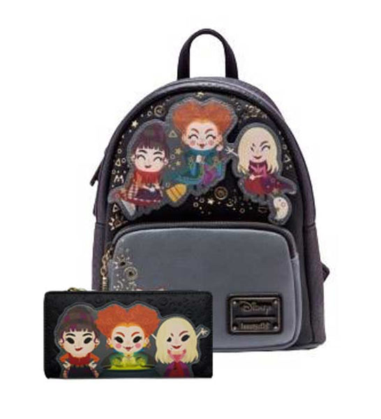 Loungefly Disney Hocus Pocus Chibi Mini Backpack and Wallet Set