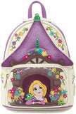 Loungefly Disney Rapunzel Tangled Tower Mini Backpack and Wallet Set