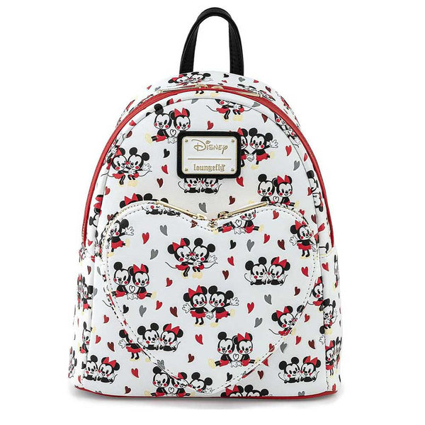 Loungefly Disney Mickey and Minnie Mouse Heart Backpack